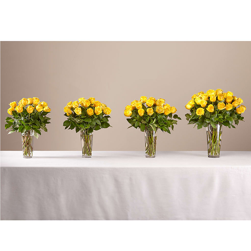 Long Stem Yellow Rose Bouquet – Paola Parra Flowers, Clermont FL