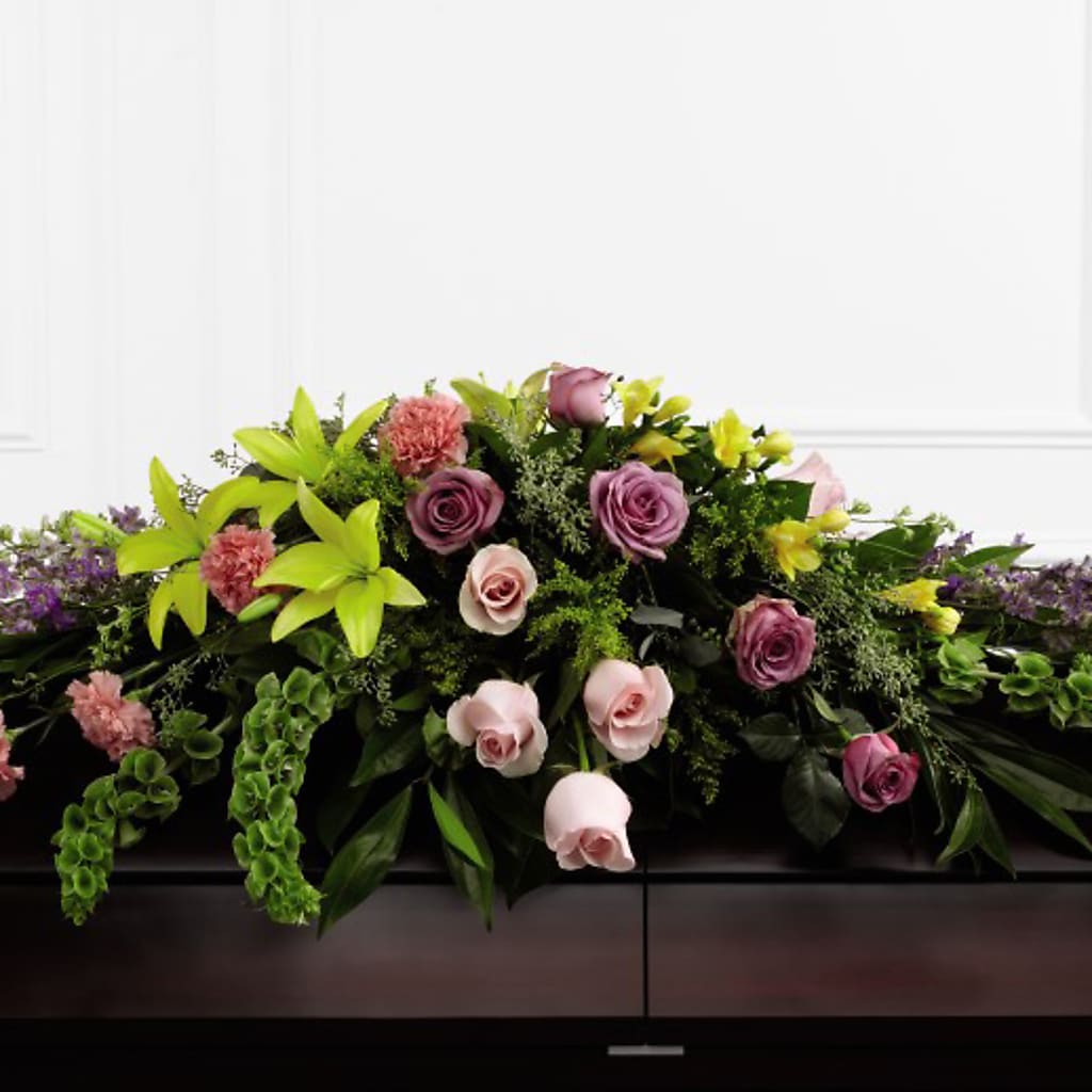 Forever Beloved Casket Spray – Paola Parra Flowers, Clermont FL