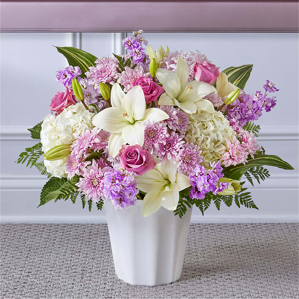 Heaven Sent Floor Basket – Paola Parra Flowers, Clermont FL