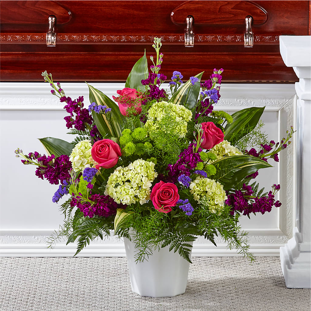 Beautiful Horizons Floor Basket – Paola Parra Flowers, Clermont FL
