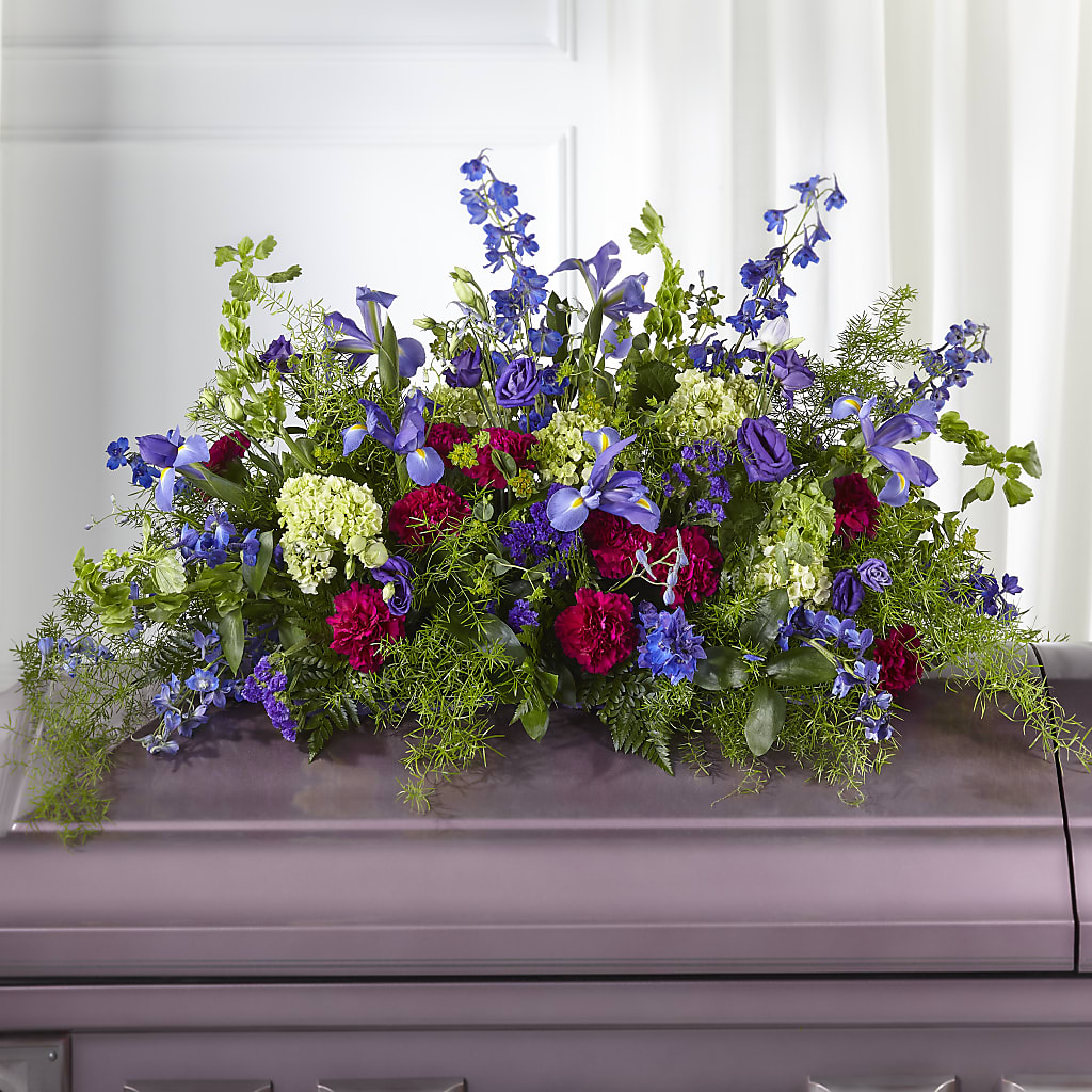 Always Treasured Casket Spray – Paola Parra Flowers, Clermont FL