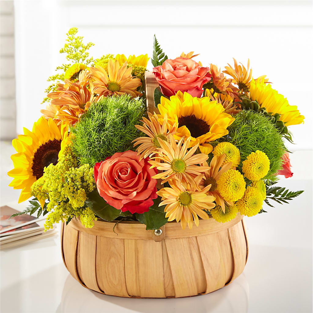 Harvest Sunflower Basket – Paola Parra Flowers, Clermont FL