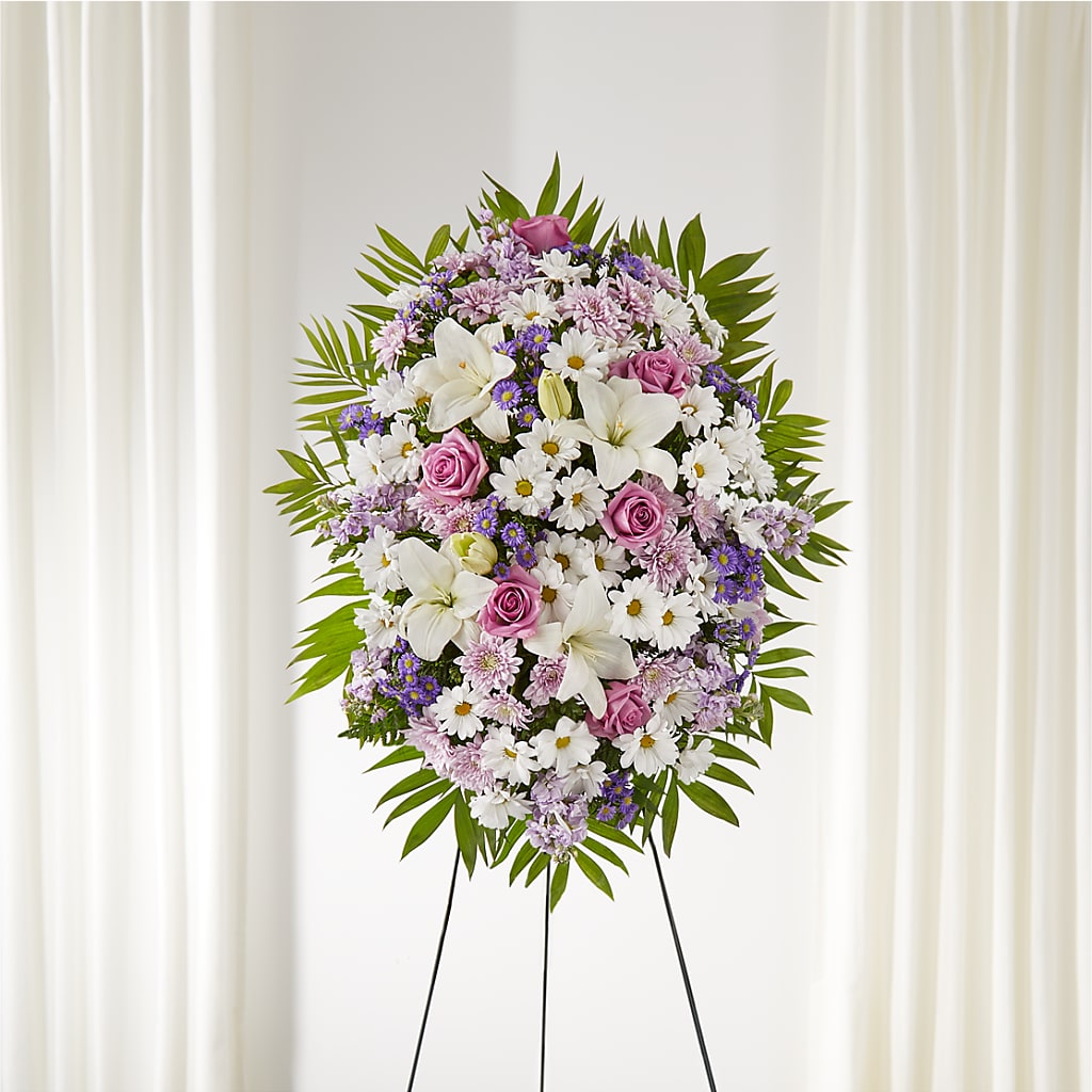 Surrounded by Love Standing Spray – Paola Parra Flowers, Clermont FL