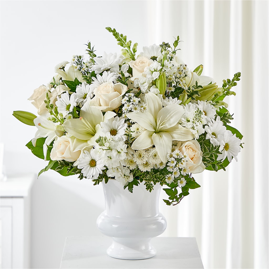 Uplifting Urn Arrangement – Paola Parra Flowers, Clermont FL
