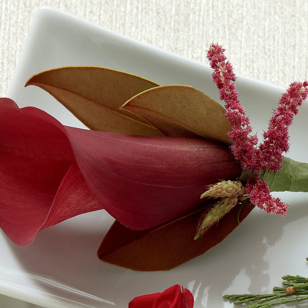 Red Calla Boutonniere – Paola Parra Flowers, Clermont FL