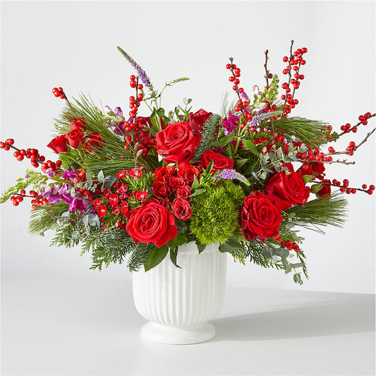 Big Red Bow Bouquet –  Paola Parra Flowers, Clermont FL