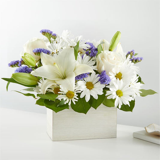 Beyond Blue Box Bouquet –  Paola Parra Flowers, Clermont FL