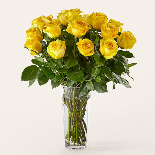 Long Stem Yellow Rose Bouquet –  Paola Parra Flowers, Clermont FL