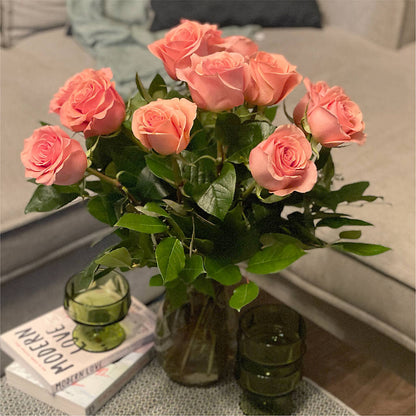 Long Stem Pink Rose Bouquet –  Paola Parra Flowers, Clermont FL