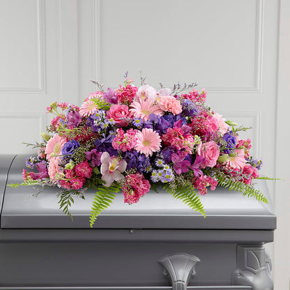 Glorious Garden Casket Spray –  Paola Parra Flowers, Clermont FL