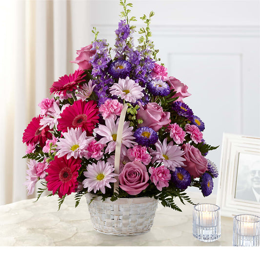 Pastel Peace Basket –  Paola Parra Flowers, Clermont FL