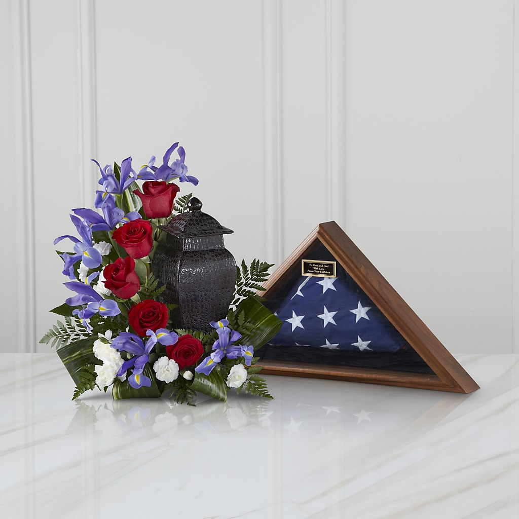 Patriotic Tribute Arrangement –  Paola Parra Flowers, Clermont FL