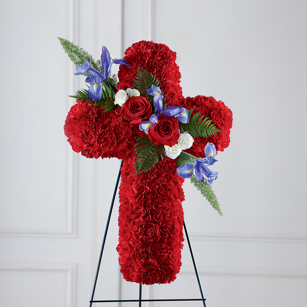 Faithful Hero Floral Cross –  Paola Parra Flowers, Clermont FL