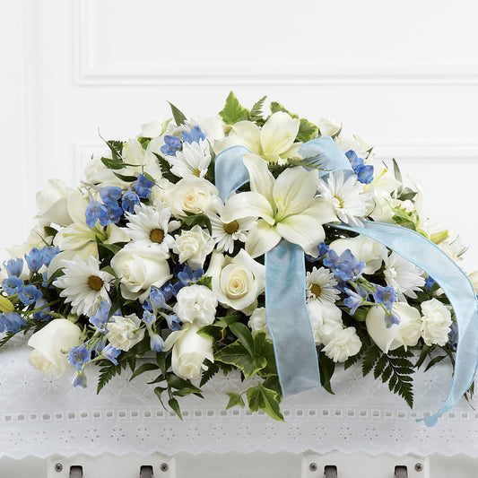 Tender Treasure Casket Spray –  Paola Parra Flowers, Clermont FL