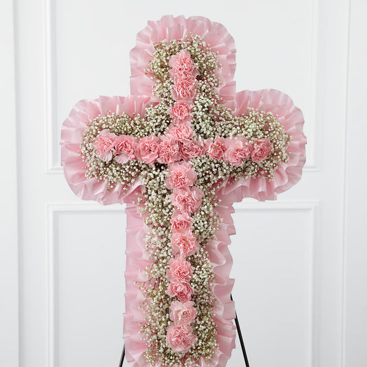 Angel's Cross Easel –  Paola Parra Flowers, Clermont FL