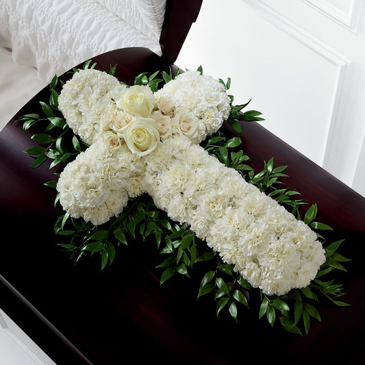 Peaceful Memories Casket Spray (Standard) –  Paola Parra Flowers, Clermont FL