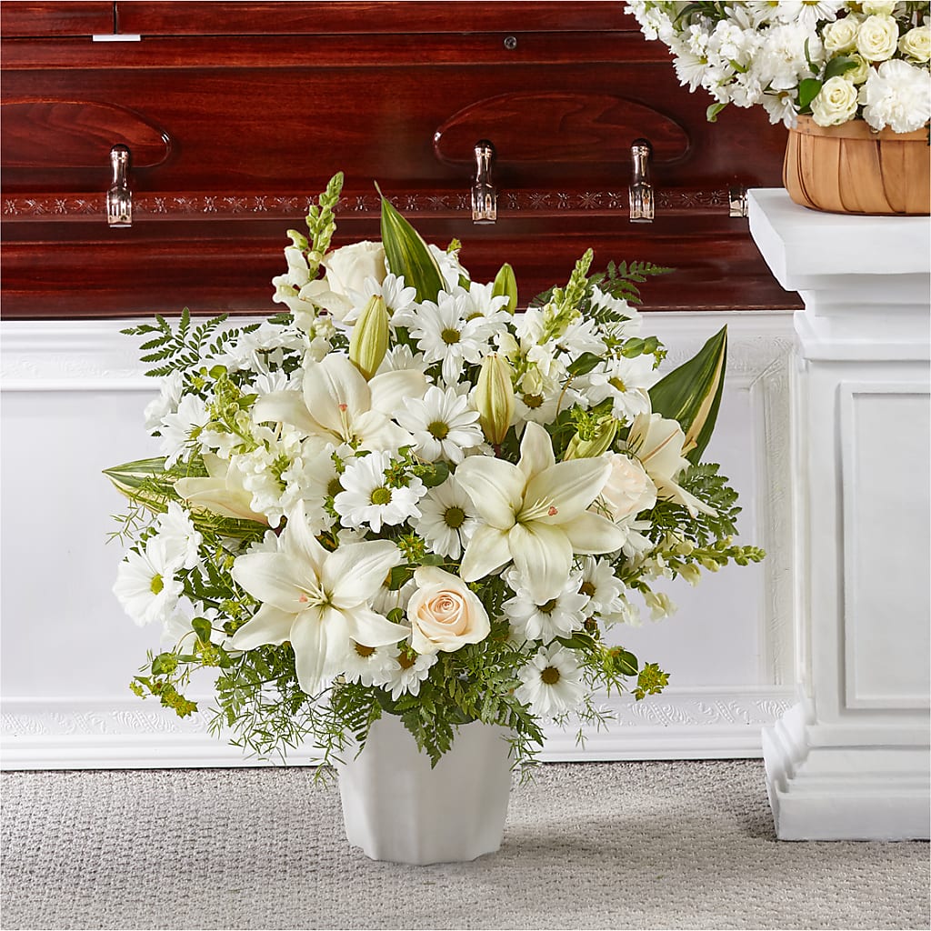 Thoughts of Tranquility Floor Basket –  Paola Parra Flowers, Clermont FL