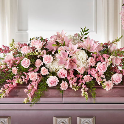 Life & Remembrance Casket Spray –  Paola Parra Flowers, Clermont FL