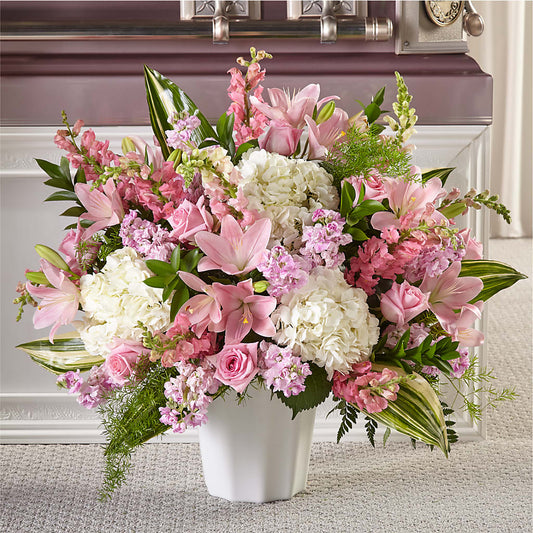 Simply Serene Floor Basket –  Paola Parra Flowers, Clermont FL