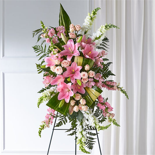 Elegant Embrace Standing Spray –  Paola Parra Flowers, Clermont FL