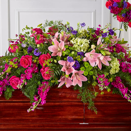 Radiant Tribute Casket Spray –  Paola Parra Flowers, Clermont FL