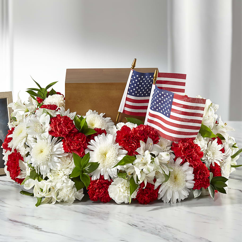 Spirit of Patriotism Cremation Adornment –  Paola Parra Flowers, Clermont FL