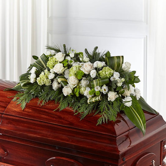 Hopeful Gesture Casket Spray –  Paola Parra Flowers, Clermont FL