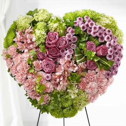Heartwarming Standing Heart –  Paola Parra Flowers, Clermont FL