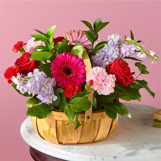 Pink Picnic Basket –  Paola Parra Flowers, Clermont FL