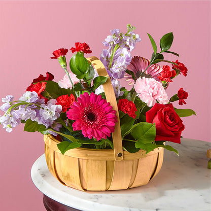 Pink Picnic Basket –  Paola Parra Flowers, Clermont FL