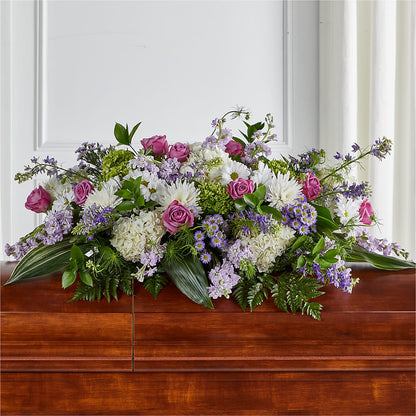 Meadows of Serenity Casket Spray –  Paola Parra Flowers, Clermont FL