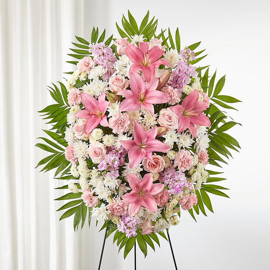 Offering Solace Standing Spray –  Paola Parra Flowers, Clermont FL