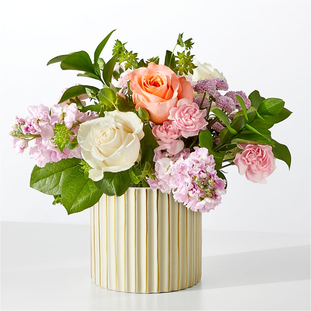 French Market Bouquet with Ivory Vase –  Paola Parra Flowers, Clermont FL