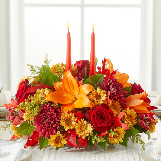 Autumn's Embrace Centerpiece –  Paola Parra Flowers, Clermont FL