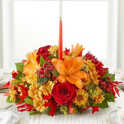 Autumn's Embrace Centerpiece –  Paola Parra Flowers, Clermont FL