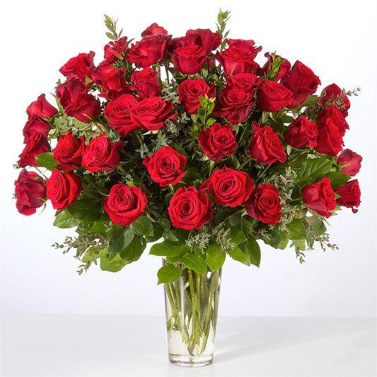 Forever Yours Fifty Stem Red Rose Bouquet –  Paola Parra Flowers, Clermont FL