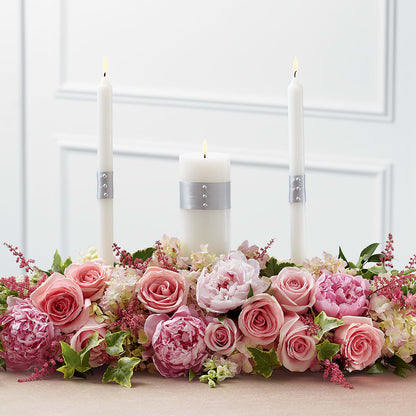 Worldwide Romance Unity Candle Arrangement –  Paola Parra Flowers, Clermont FL
