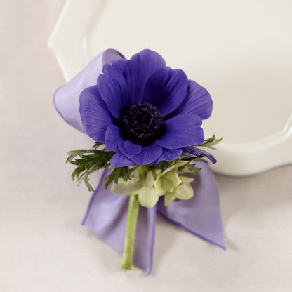 Purple Passion Boutonniere –  Paola Parra Flowers, Clermont FL
