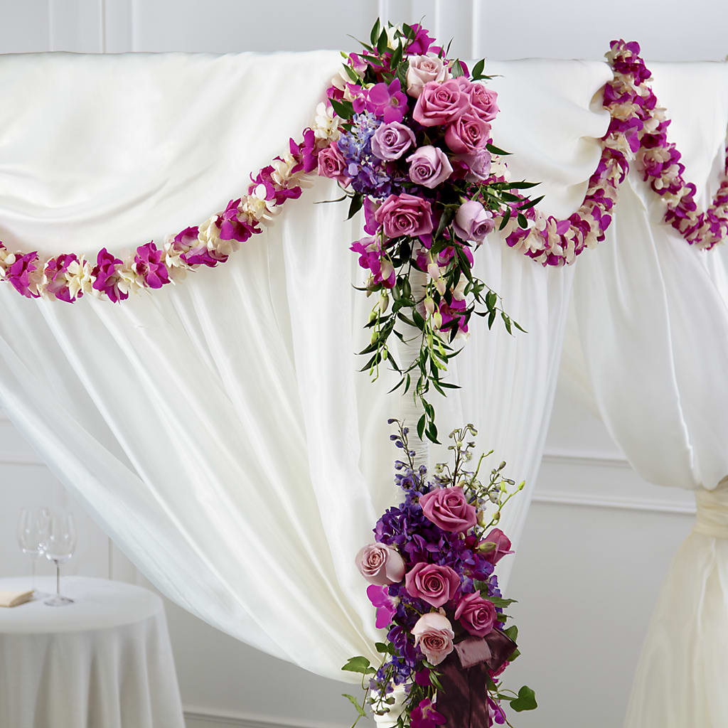Color & Light Chuppah Decor –  Paola Parra Flowers, Clermont FL