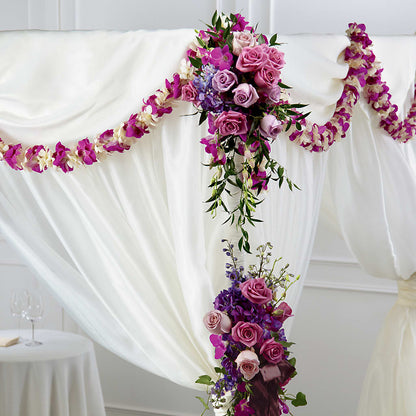 Color & Light Chuppah Decor –  Paola Parra Flowers, Clermont FL
